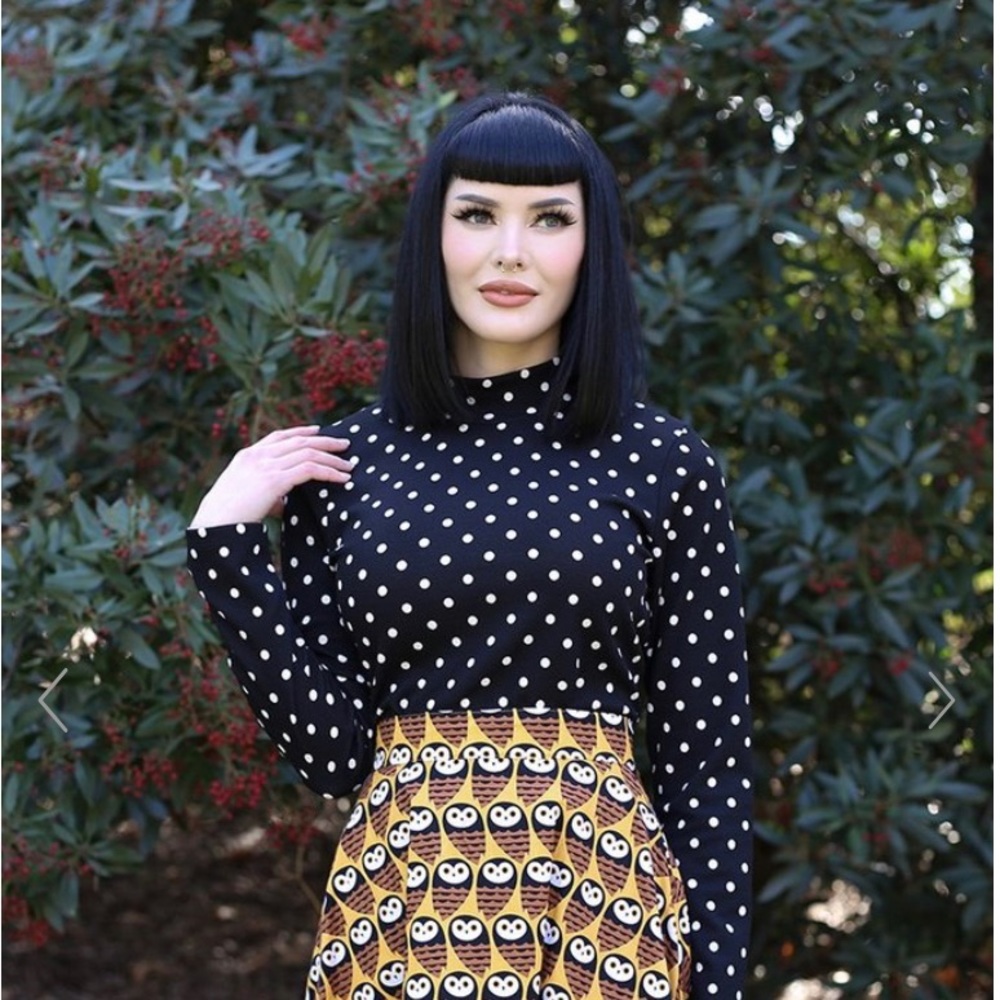 Retrolicious owl skirt XL